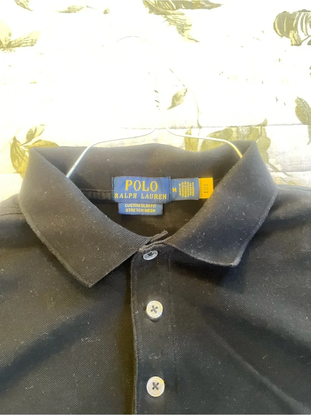 Beautiful size M Polo by Ralph Lauren Men's Black Classic Cotton Polo Shirt